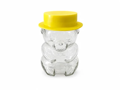 Glass Honey Bear Jar with Hat